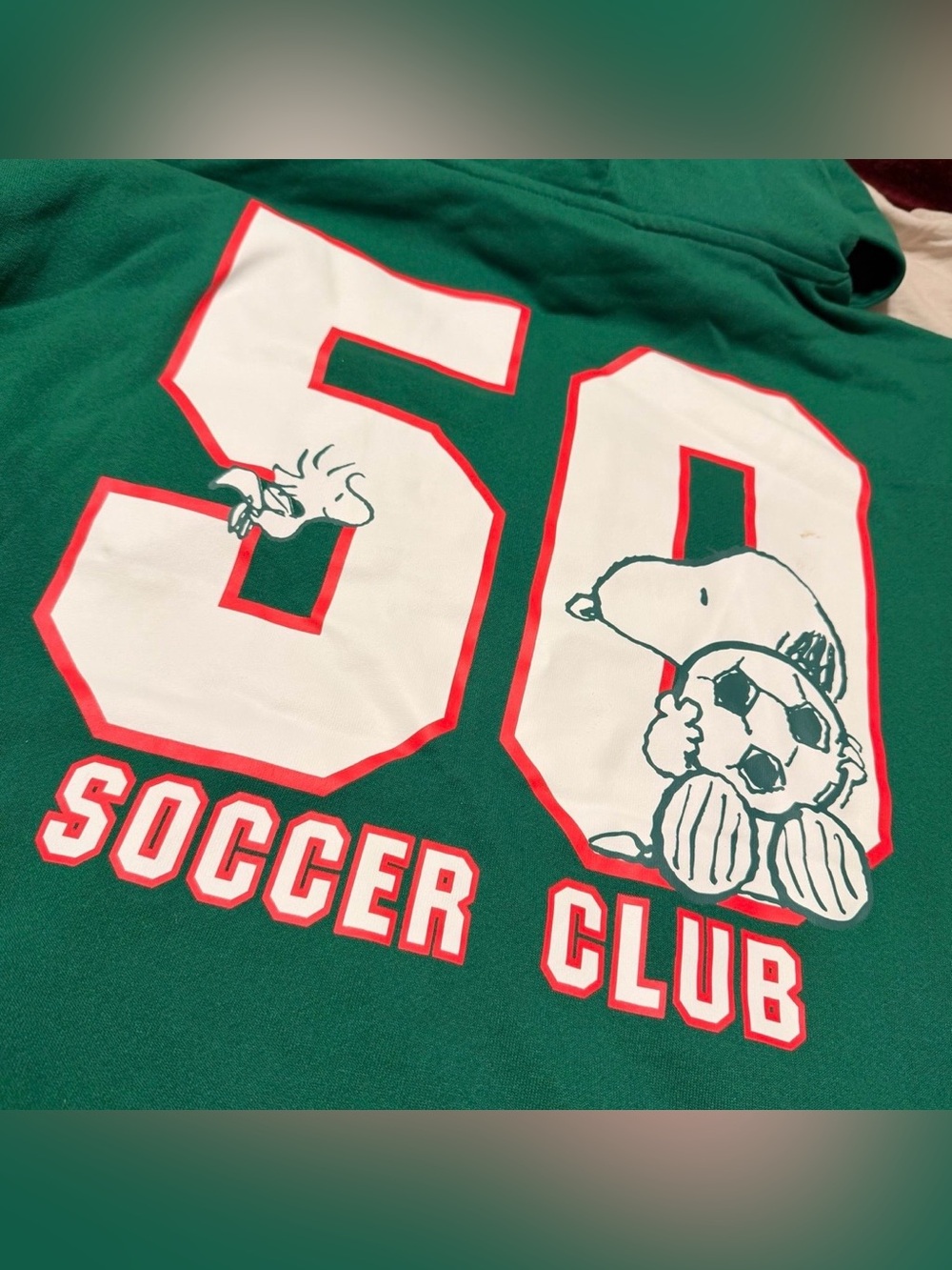 Peanuts Mexico Hoodie with Snoopy '50 Soccer Club' Graphic - Picture 4 of 4